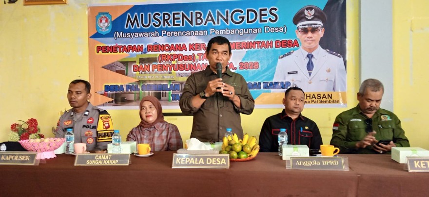 MUSYAWARAH PERENCANAAN PEMBANGUNAN DESA RKP DESA TA. 2027 DAN PENYUSUNAN DAFTAR USULAN TA. 2028 DESA PAL SEMBILAN KECAMATAN SUNGAI KAKAP TAHUN 2026